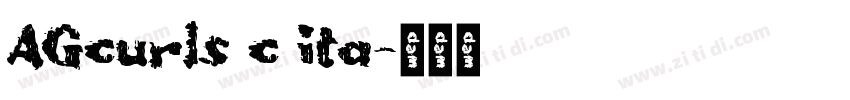 AGcurls c ita字体转换